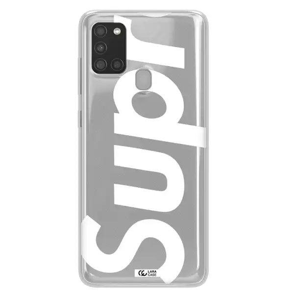 Big Supreme Samsung A21S Clear TPU Case