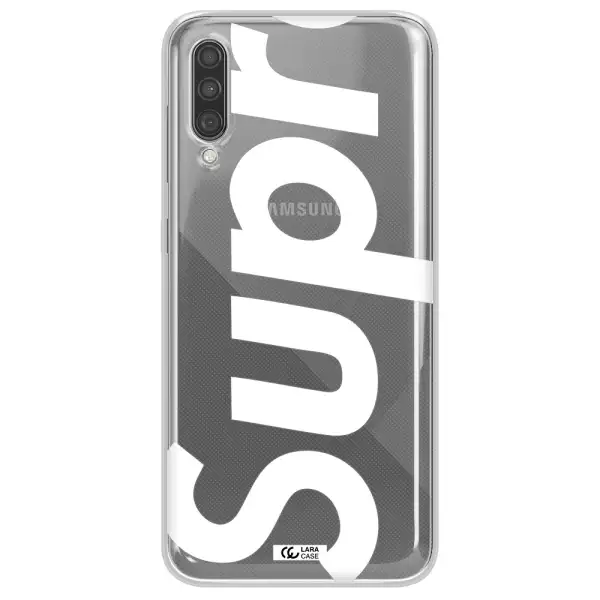 Big Supreme Samsung A30S Clear TPU Case