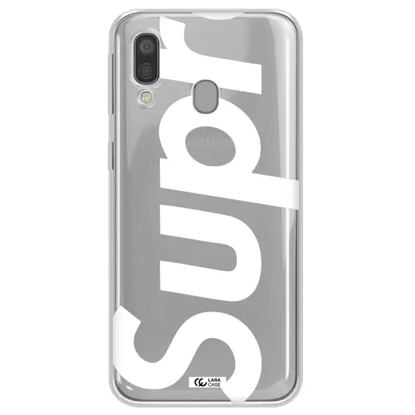Big Supreme Samsung A40 Clear TPU Case