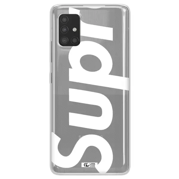 Big Supreme Samsung A51 Clear TPU Case