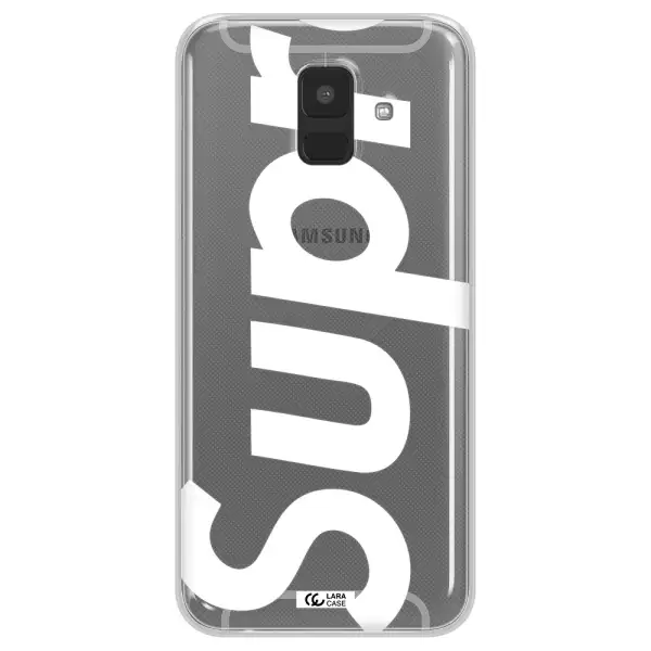 Big Supreme Samsung A6 Clear TPU Case