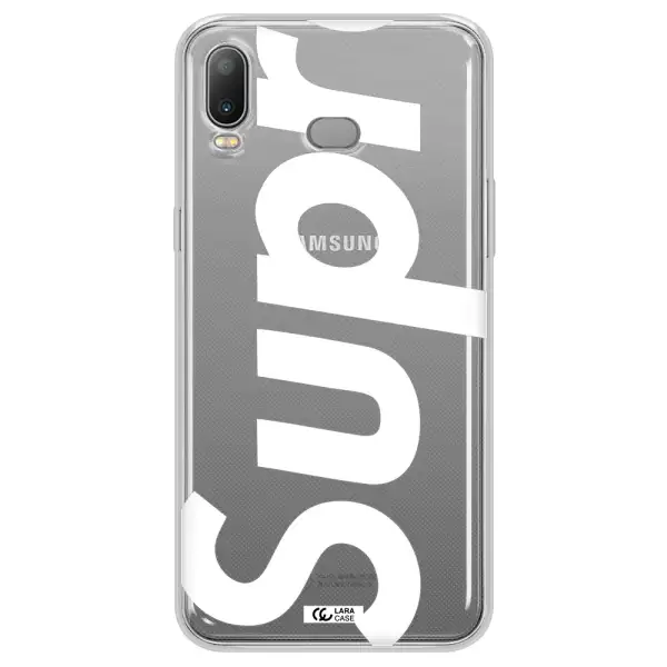 Big Supreme Samsung A6S Clear TPU Case