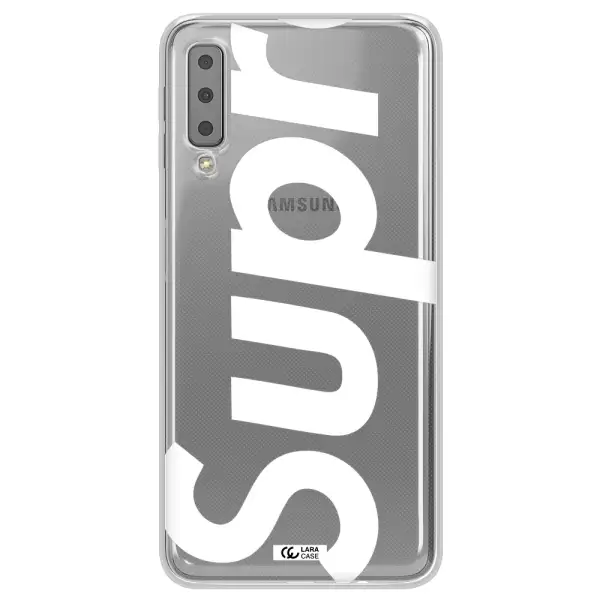 Big Supreme Samsung A7 2018 Clear TPU Case