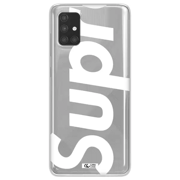 Big Supreme Samsung A71 Clear TPU Case