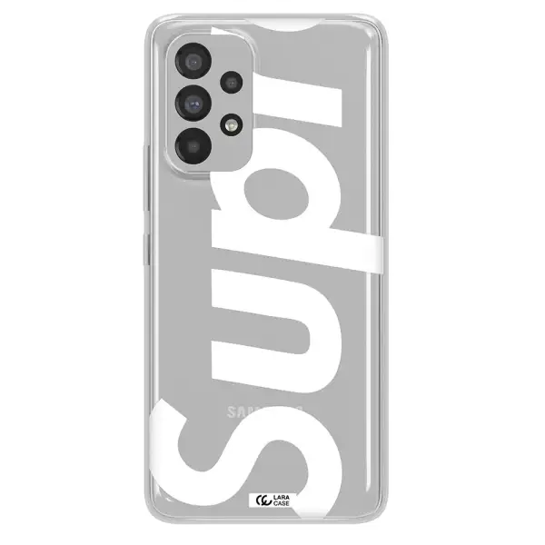 Big Supreme Samsung A73 Clear TPU Case