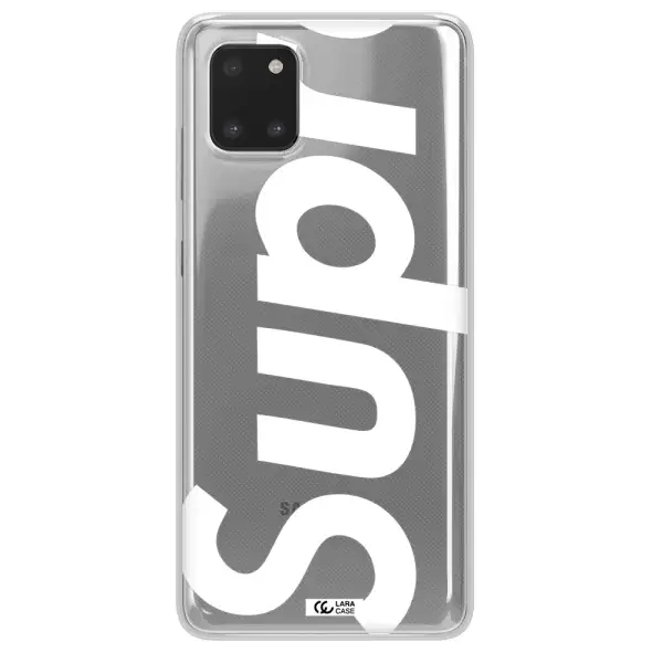 Big Supreme Samsung A81 Clear TPU Case