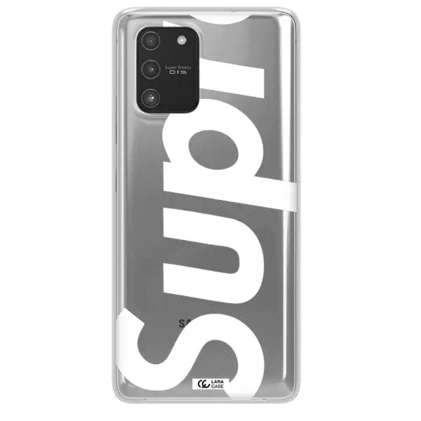 Big Supreme Samsung A91 Clear TPU Case