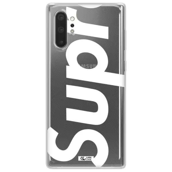 Big Supreme Samsung Note 10 Plus Clear TPU Case
