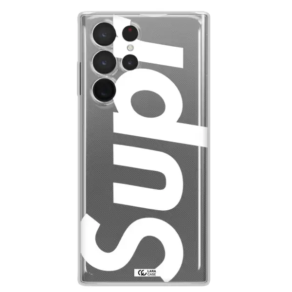 Big Supreme Samsung S 22 Ultra Clear TPU Case