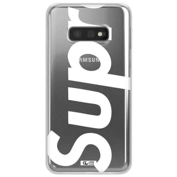 Big Supreme Samsung S10e Clear TPU Case