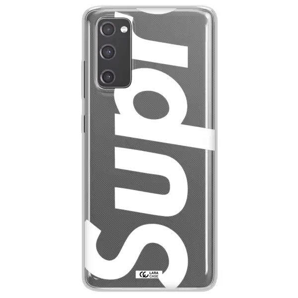 Big Supreme Samsung S20 Fe Clear TPU Case