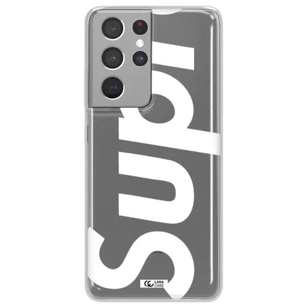 Big Supreme Samsung S21 Ultra Clear TPU Case