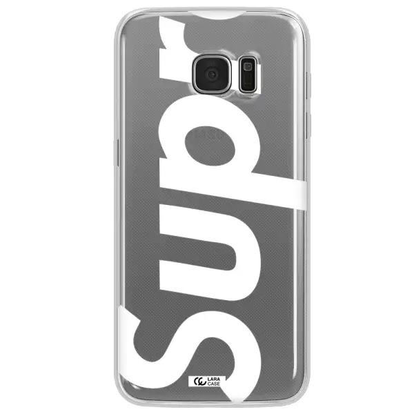 Big Supreme Samsung S7 Edge Clear TPU Case