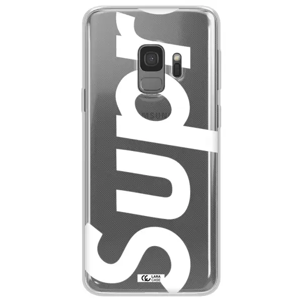 Big Supreme Samsung S9 Clear TPU Case