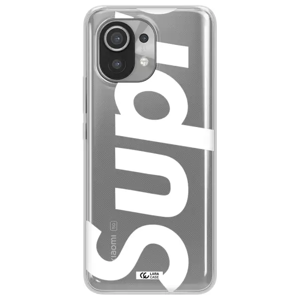 Big Supreme Xiaomi Mi 11 Clear TPU Case