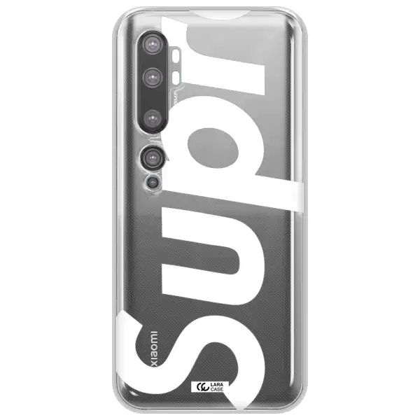 Big Supreme Xiaomi Mi Note 10 Clear TPU Case