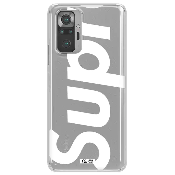 Big Supreme Xiaomi Note 10 Pro Clear TPU Case