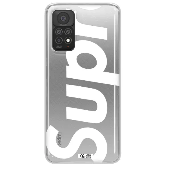 Big Supreme Xiaomi Note 11 Pro Clear TPU Case
