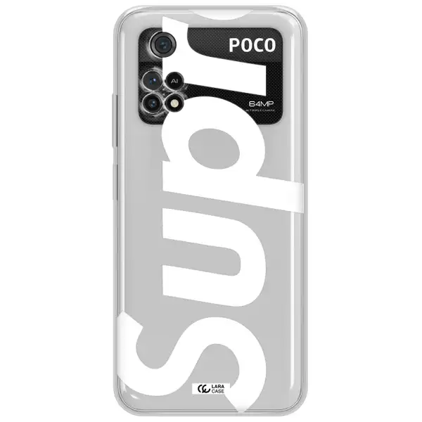 Big Supreme Xiaomi Poco M4 Pro 4G Clear Tpu Case