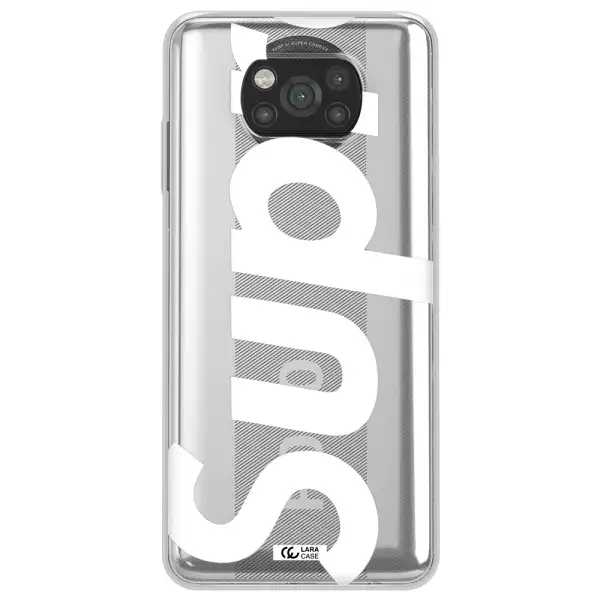 Big Supreme Xiaomi Poco X3 Clear TPU Case