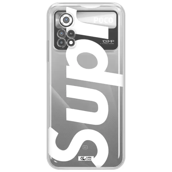 Big Supreme Xiaomi Poco X4 Pro Clear TPU Case