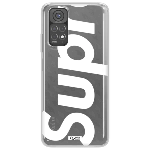Big Supreme Xiaomi Redmi Note 11 Clear TPU Case