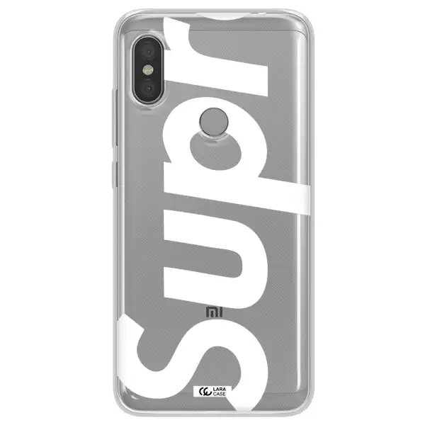 Big Supreme Xiaomi Redmi Note 6 Pro Clear TPU Case