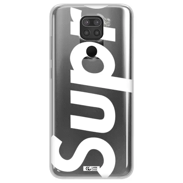 Big Supreme Xiaomi Redmi Note 9 Clear TPU Case
