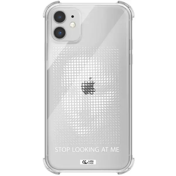 Stop Looking At Me Apple iPhone 11 Clear PC Case