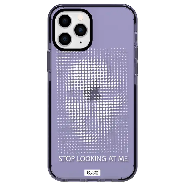 Stop Looking At Me Apple iPhone 11 pro impact Lilac Case