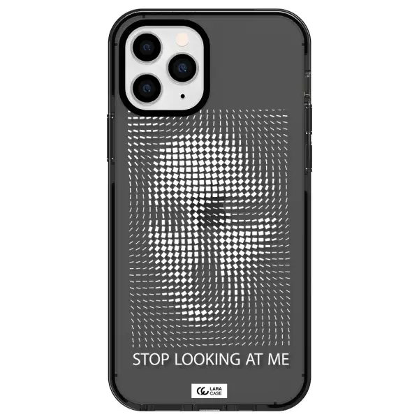 Stop Looking At Me Apple iPhone 11 pro impact Smoke Black Case