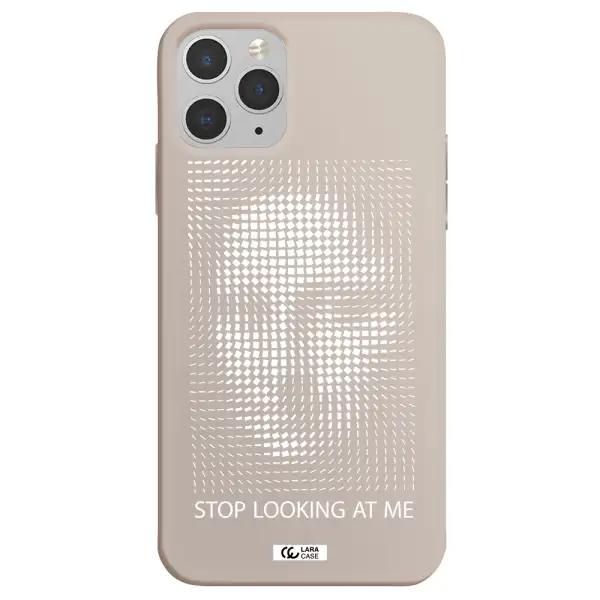 Stop Looking At Me Apple iPhone 11 pro Silicone Stone Case
