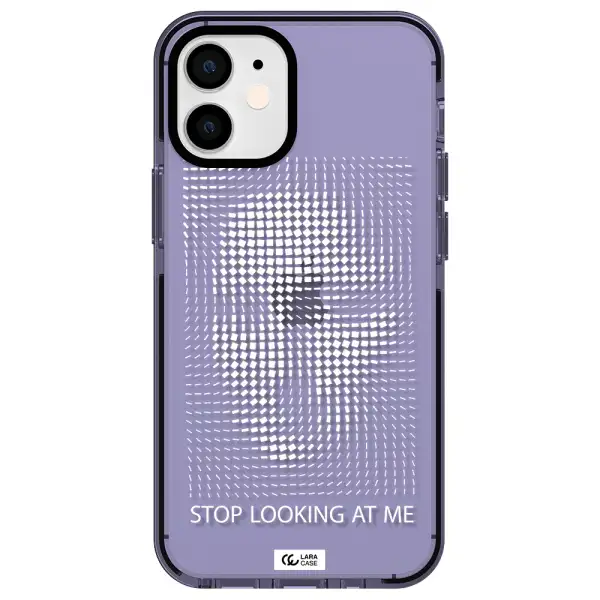Stop Looking At Me Apple iPhone 12 mini impact Lilac Case