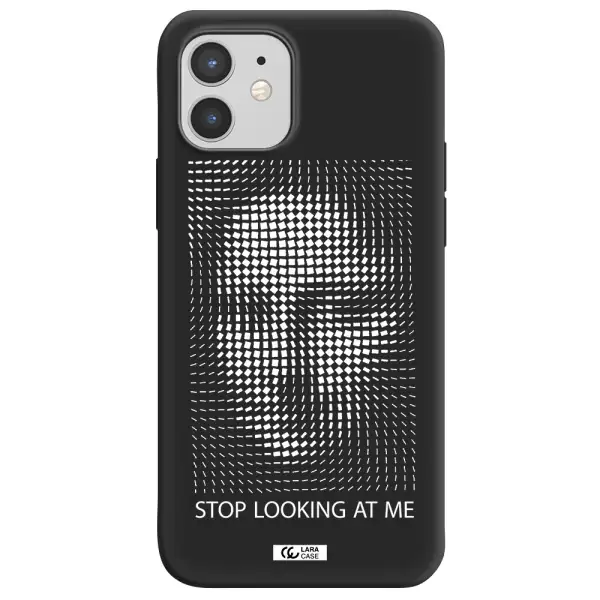 Stop Looking At Me Apple iPhone 12 mini Silicone black Case