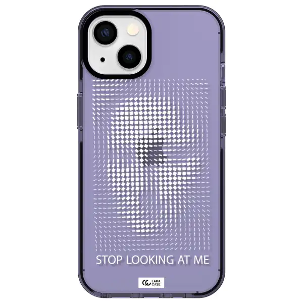 Stop Looking At Me Apple iPhone 13 impact Lilac Case
