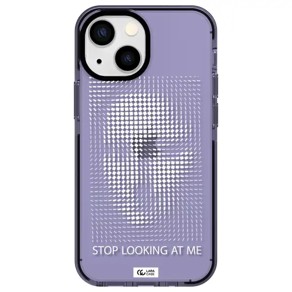 Stop Looking At Me Apple iPhone 13 mini impact Lilac Case