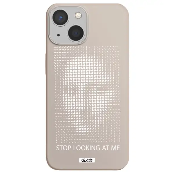 Stop Looking At Me Apple iPhone 13 mini Silicone Stone Case
