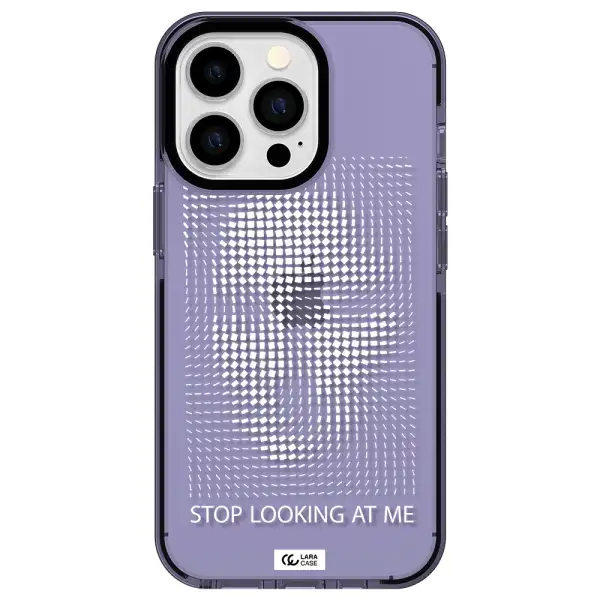 Stop Looking At Me Apple iPhone 13 Pro impact Lilac Case