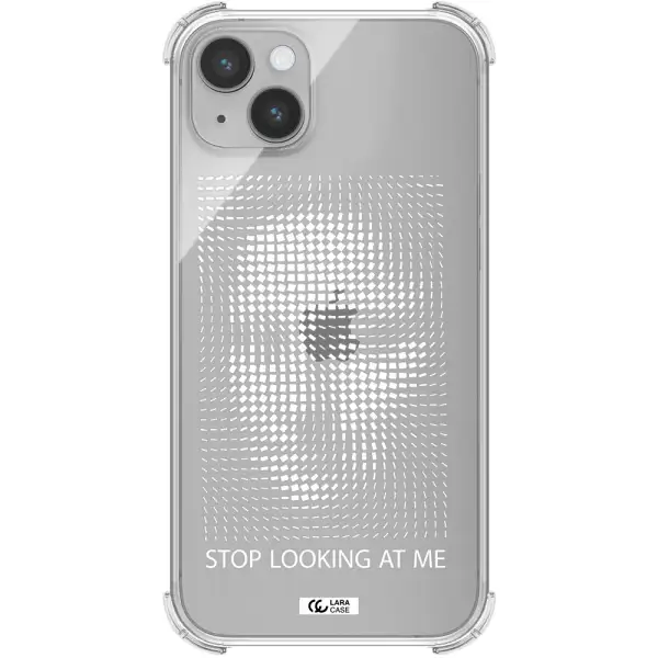 Stop Looking At Me Apple iPhone 14 Clear PC Case