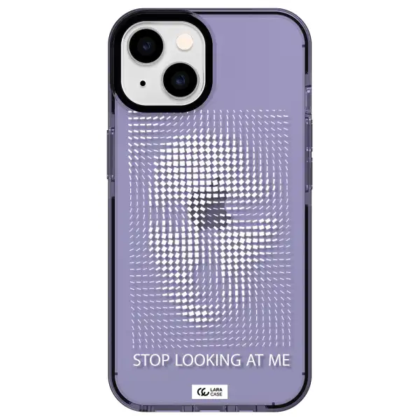 Stop Looking At Me Apple iPhone 14 impact Lilac Case