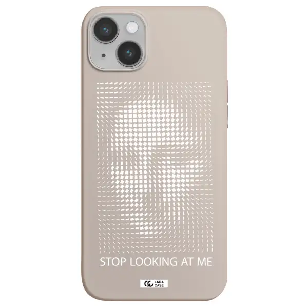 Stop Looking At Me Apple iPhone 14 Silicone Stone Case