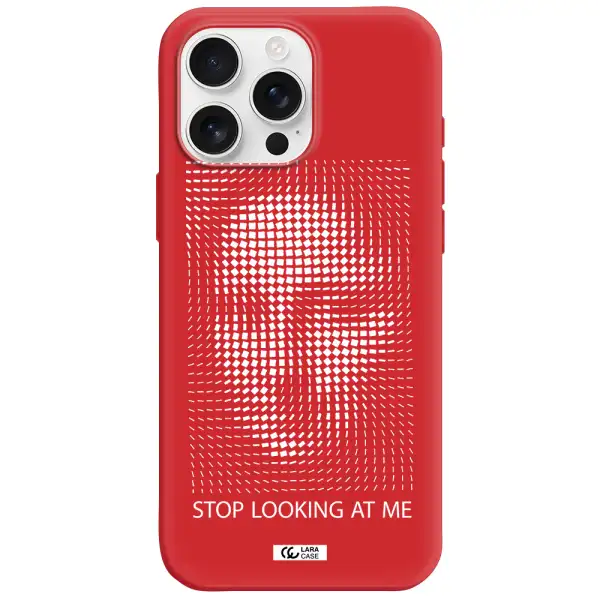 Stop Looking At Me Apple Iphone 16 Pro Max Silicone Stone Case