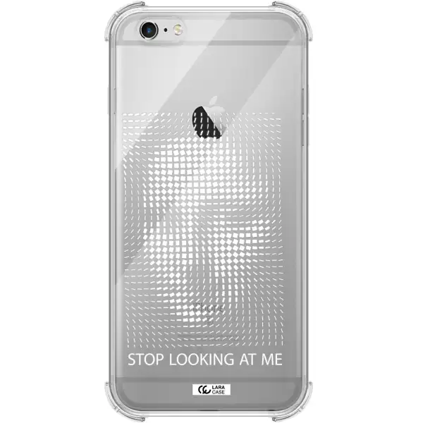 Stop Looking At Me Apple iPhone 6 plus Clear PC Case