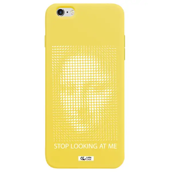 Stop Looking At Me Apple iPhone 6S Silicone canary yellow Case
