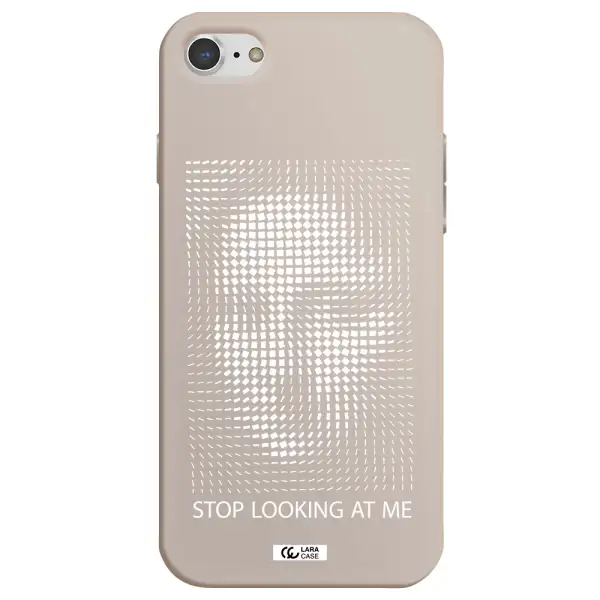 Stop Looking At Me Apple iPhone 7 Silicone Stone Case