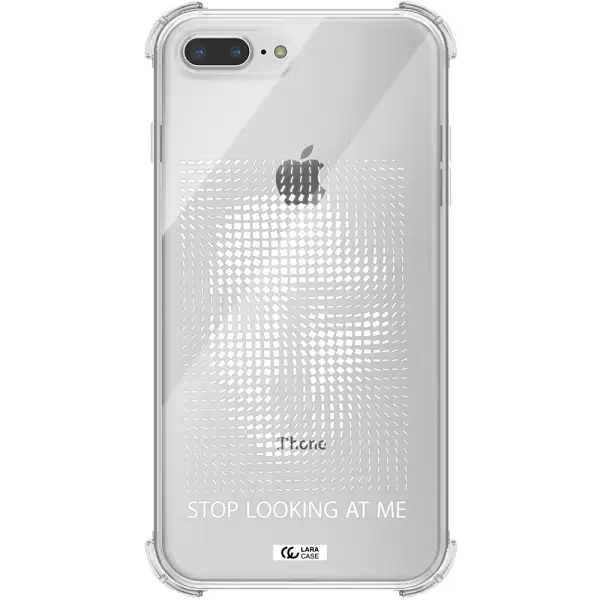 Stop Looking At Me Apple iPhone 8 plus Clear PC Case