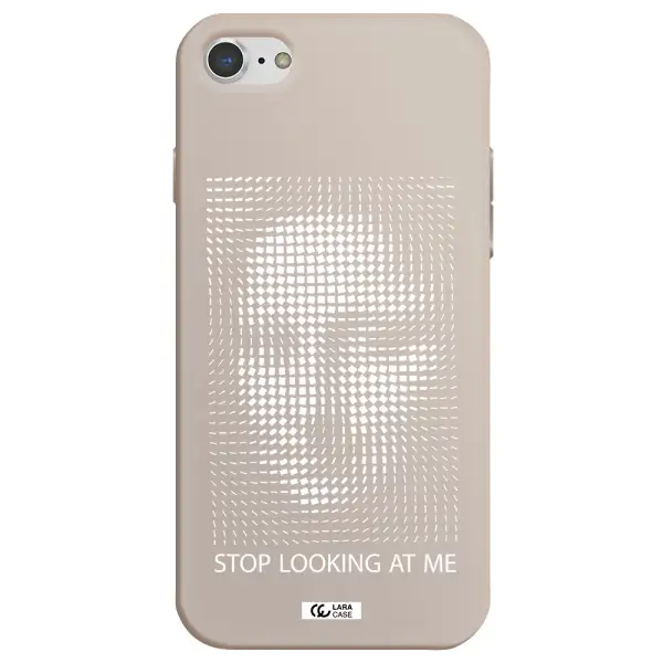 Stop Looking At Me Apple iPhone 8 Silicone Stone Case