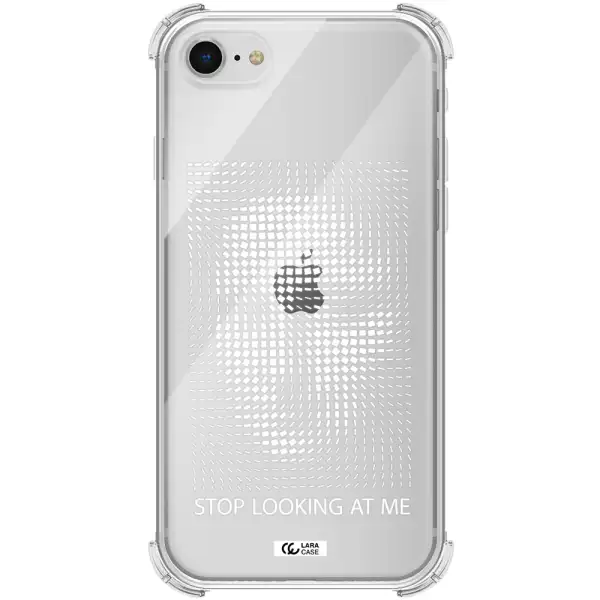 Stop Looking At Me Apple iPhone se 2020 Clear PC Case