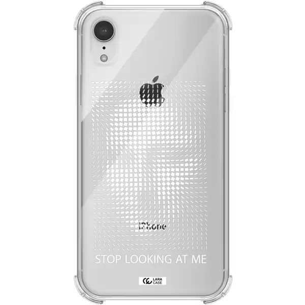Stop Looking At Me Apple iPhone XR Clear PC Case