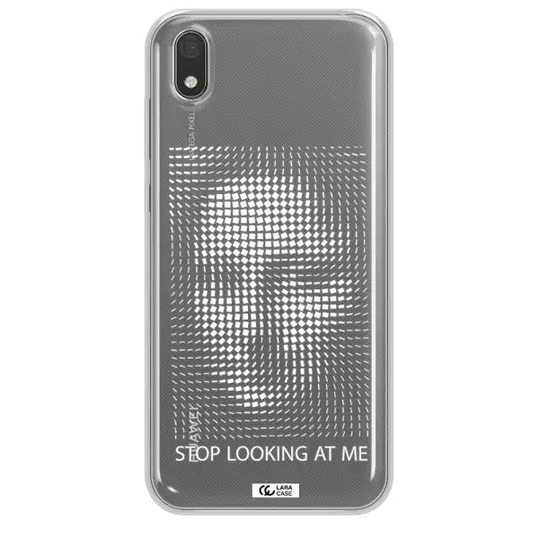 Stop Looking At Me Huawei Y5 2019 Clear TPU Case